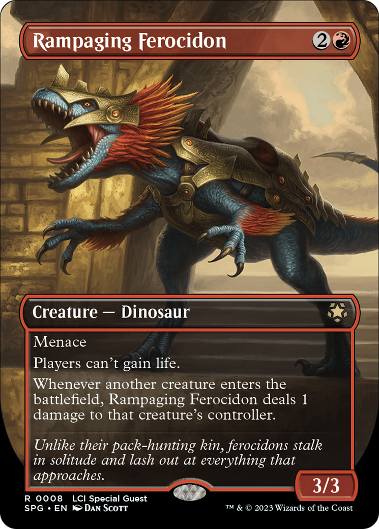 Rampaging Ferocidon (Borderless) [The Lost Caverns of Ixalan Special Guests] | Lots Moore NSW