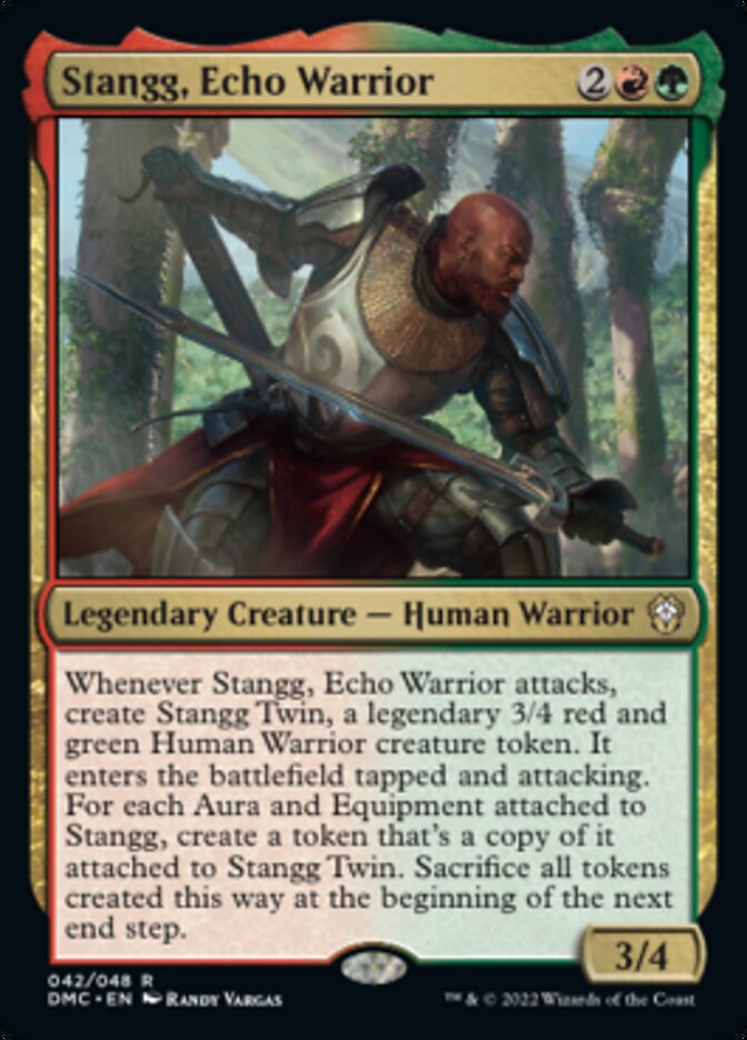 Stangg, Echo Warrior [Dominaria United Commander] | Lots Moore NSW