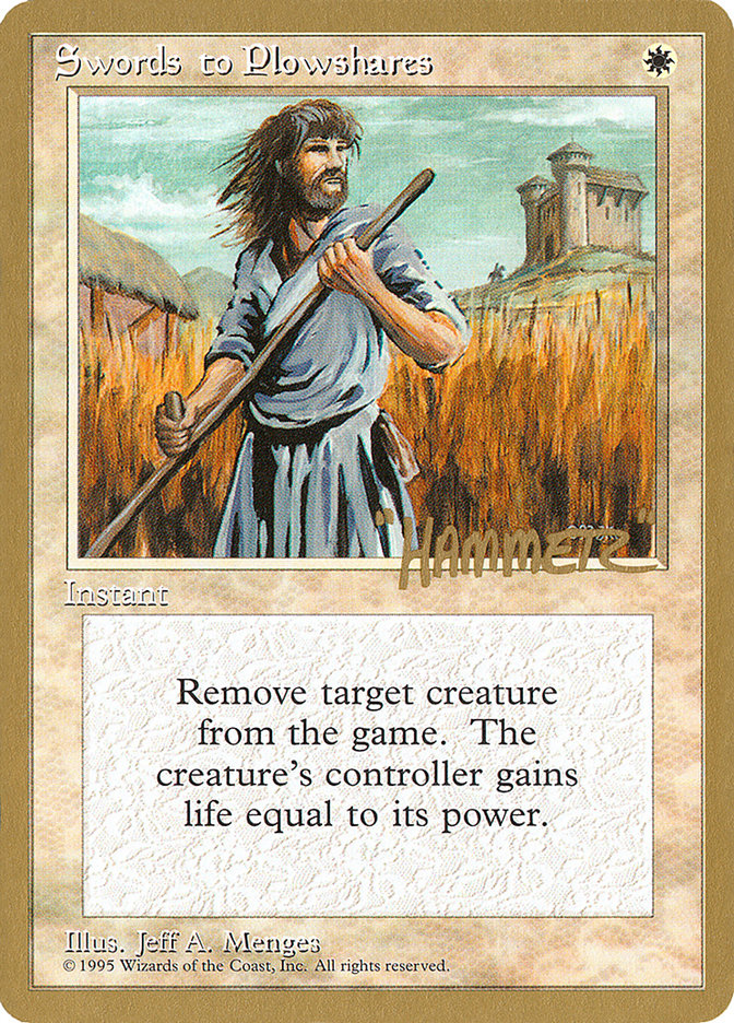 Swords to Plowshares (Shawn "Hammer" Regnier) [Pro Tour Collector Set] | Lots Moore NSW