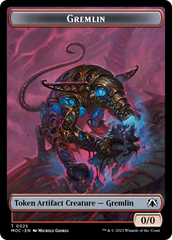 Treasure // Gremlin Double-Sided Token [March of the Machine Commander Tokens] | Lots Moore NSW