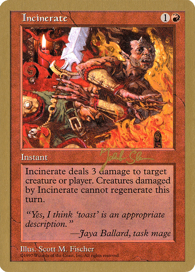 Incinerate (Jakub Slemr) [World Championship Decks 1997] | Lots Moore NSW