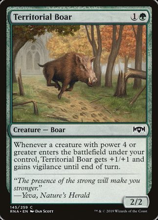 Territorial Boar [Ravnica Allegiance] | Lots Moore NSW