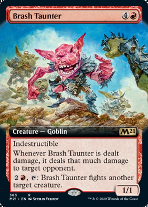 Brash Taunter (Extended Art) [Core Set 2021] | Lots Moore NSW