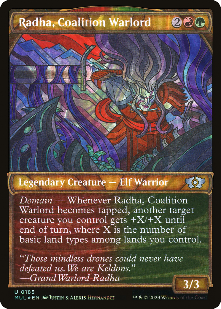 Radha, Coalition Warlord (Halo Foil) [Multiverse Legends] | Lots Moore NSW