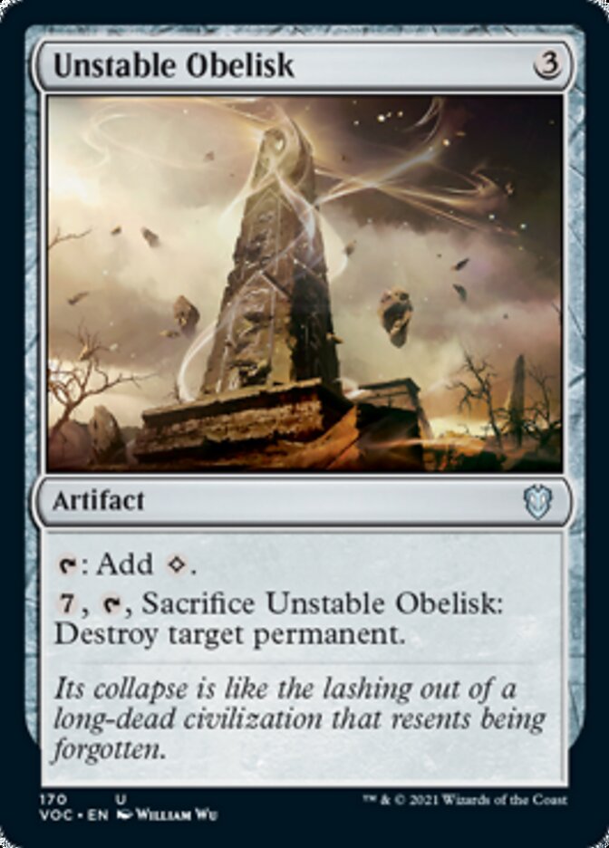 Unstable Obelisk [Innistrad: Crimson Vow Commander] | Lots Moore NSW