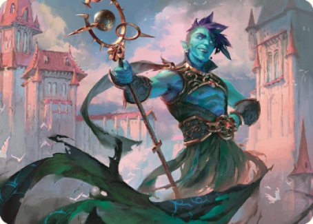 Haughty Djinn Art Card [Dominaria United Art Series] | Lots Moore NSW