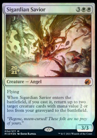 Sigardian Savior [Innistrad: Midnight Hunt Prerelease Promos] | Lots Moore NSW