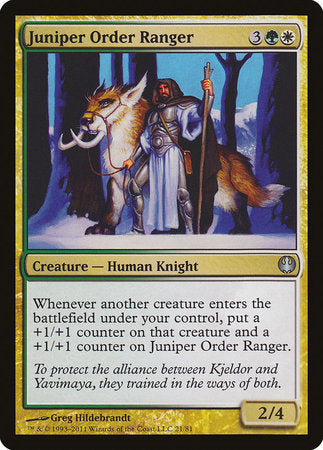 Juniper Order Ranger [Duel Decks: Knights vs. Dragons] | Lots Moore NSW