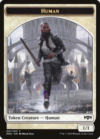 Human Token [Ravnica Allegiance Tokens] | Lots Moore NSW