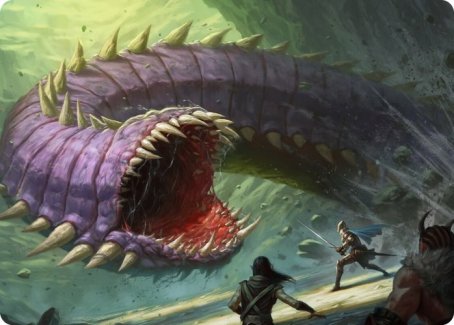 Purple Worm Art Card [Dungeons & Dragons: Adventures in the Forgotten Realms Art Series] | Lots Moore NSW
