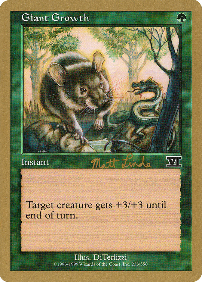 Giant Growth (Matt Linde) [World Championship Decks 1999] | Lots Moore NSW
