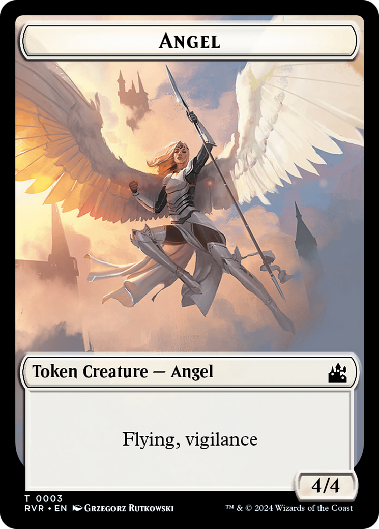 Bird // Angel (0003) Double-Sided Token [Ravnica Remastered Tokens] | Lots Moore NSW