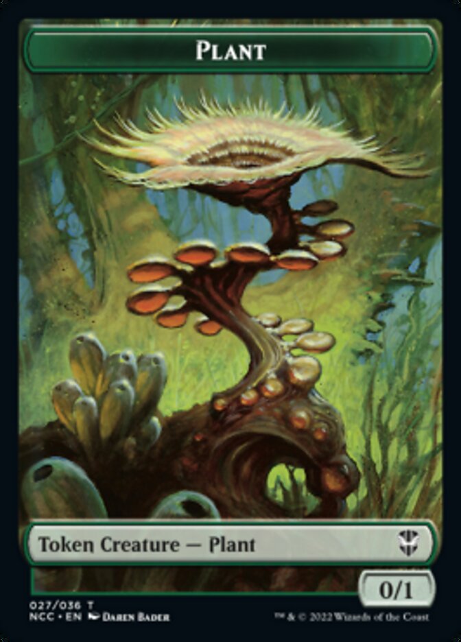 Plant // Beast Double-sided Token [Streets of New Capenna Commander Tokens] | Lots Moore NSW