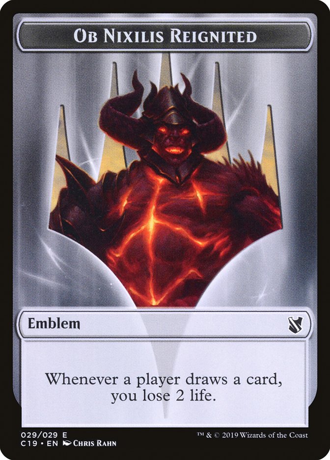 Ob Nixilis Reignited Emblem [Commander 2019 Tokens] | Lots Moore NSW