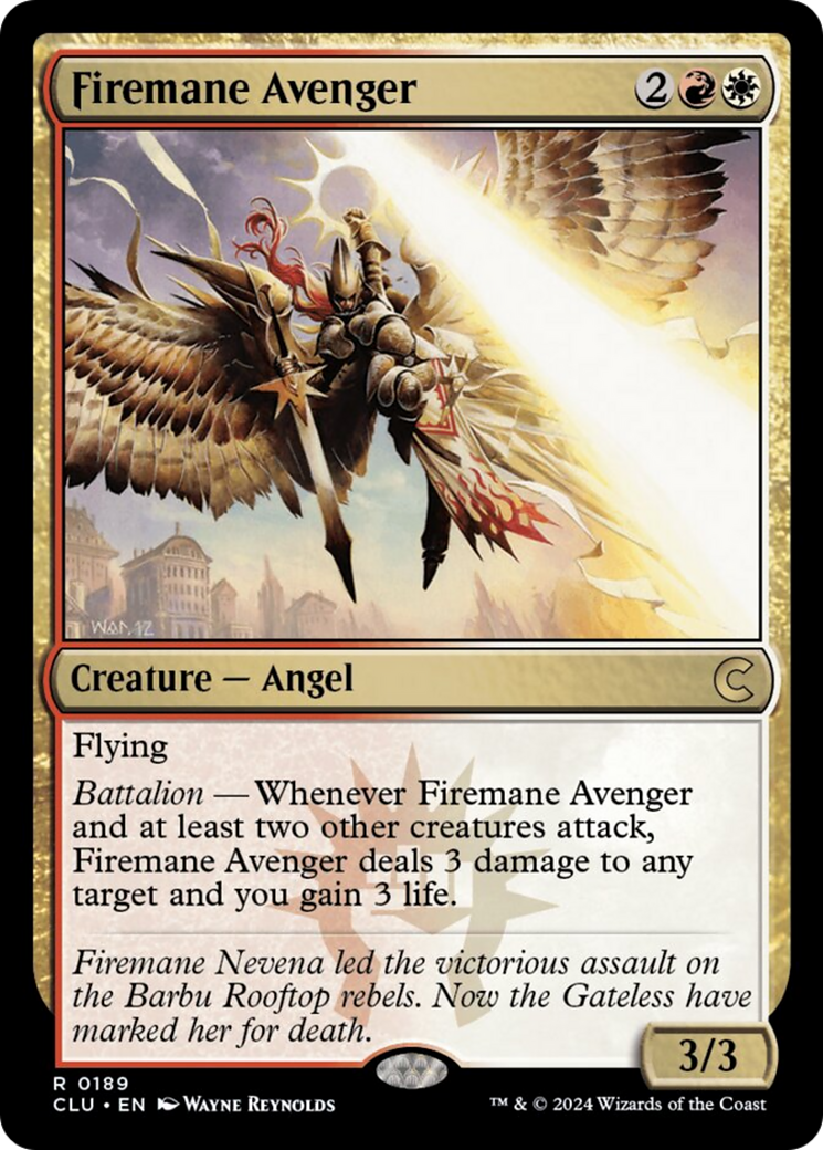 Firemane Avenger [Ravnica: Clue Edition] | Lots Moore NSW