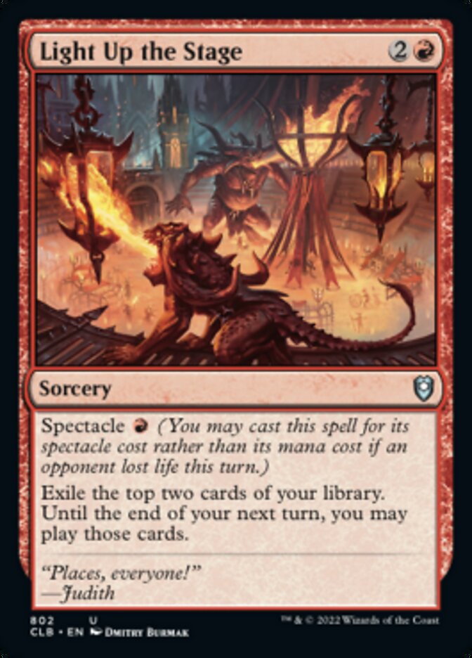 Light Up the Stage [Commander Legends: Battle for Baldur's Gate] | Lots Moore NSW