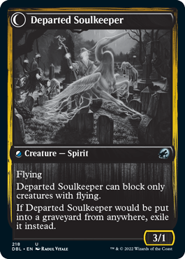 Devoted Grafkeeper // Departed Soulkeeper [Innistrad: Double Feature] | Lots Moore NSW