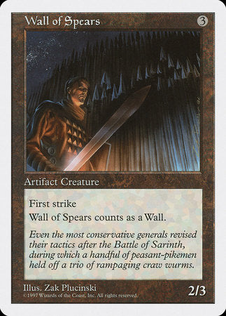 Wall of Spears [Fifth Edition] | Lots Moore NSW