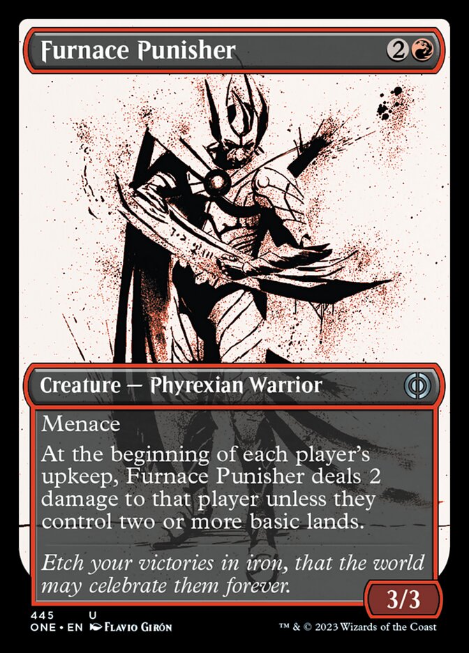 Furnace Punisher (Showcase Ichor Step-and-Compleat Foil) [Phyrexia: All Will Be One] | Lots Moore NSW