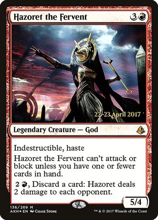 Hazoret the Fervent [Amonkhet Promos] | Lots Moore NSW