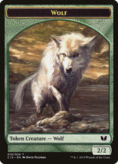 Wolf // Zombie Double-Sided Token [Commander 2015 Tokens] | Lots Moore NSW
