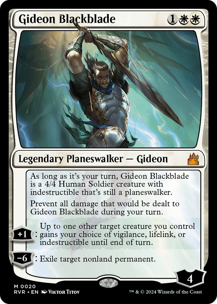 Gideon Blackblade [Ravnica Remastered] | Lots Moore NSW