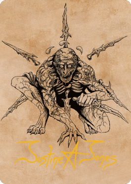 Bhaal, Lord of Murder Art Card (Gold-Stamped Signature) [Commander Legends: Battle for Baldur's Gate Art Series] | Lots Moore NSW