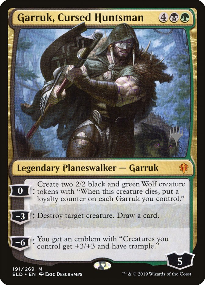 Garruk, Cursed Huntsman (Promo Pack) [Throne of Eldraine Promos] | Lots Moore NSW