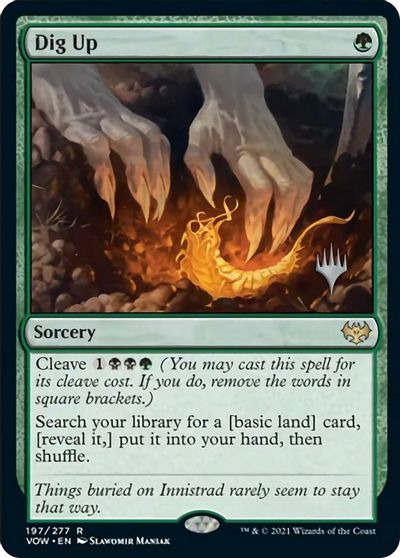 Dig Up (Promo Pack) [Innistrad: Crimson Vow Promos] | Lots Moore NSW