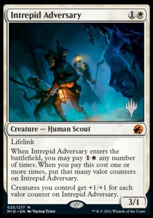 Intrepid Adversary (Promo Pack) [Innistrad: Midnight Hunt Promos] | Lots Moore NSW
