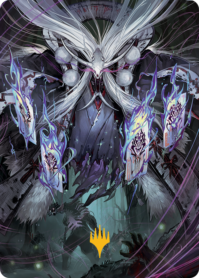 Horobi, Death's Wail Art Card (Gold-Stamped Signature) [March of the Machine Art Series] | Lots Moore NSW