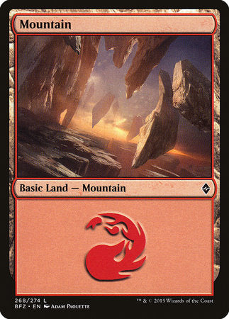 Mountain (268) [Battle for Zendikar] | Lots Moore NSW