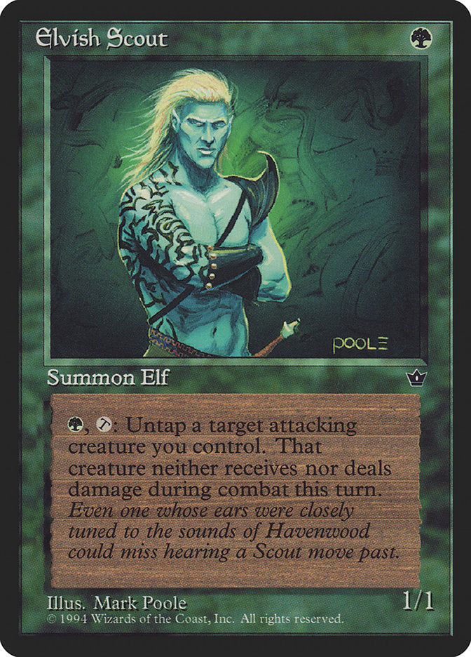 Elvish Scout (Mark Poole) [Fallen Empires] | Lots Moore NSW