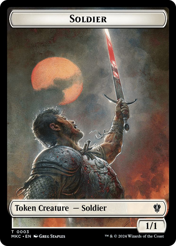 Soldier // Kobolds of Kher Keep Double-Sided Token [Murders at Karlov Manor Commander Tokens] | Lots Moore NSW