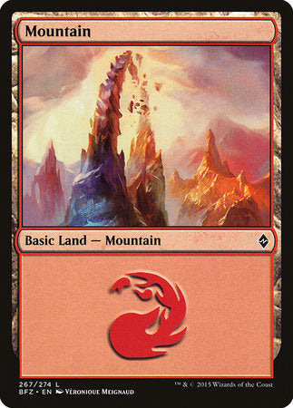 Mountain (267) [Battle for Zendikar] | Lots Moore NSW