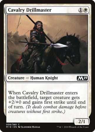 Cavalry Drillmaster [Core Set 2019] | Lots Moore NSW