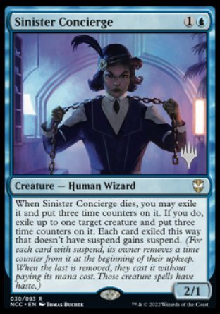 Sinister Concierge (Promo Pack) [Streets of New Capenna Commander Promos] | Lots Moore NSW