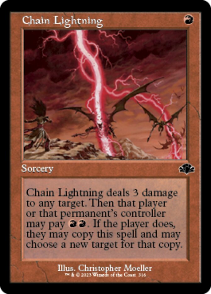 Chain Lightning (Retro) [Dominaria Remastered] | Lots Moore NSW