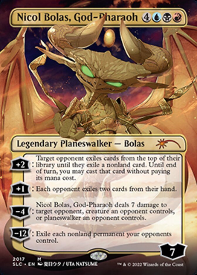 Nicol Bolas, God-Pharaoh (Borderless) [Secret Lair 30th Anniversary Countdown Kit] | Lots Moore NSW