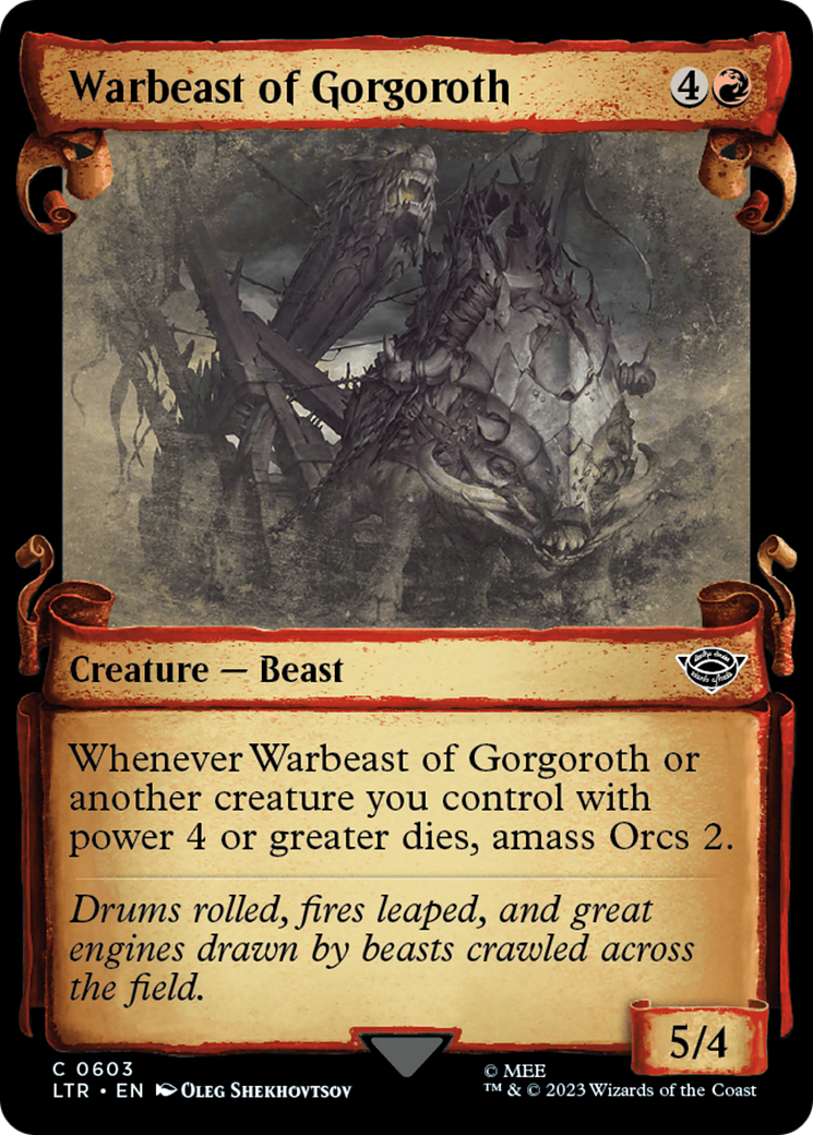 Warbeast of Gorgoroth [The Lord of the Rings: Tales of Middle-Earth Showcase Scrolls] | Lots Moore NSW