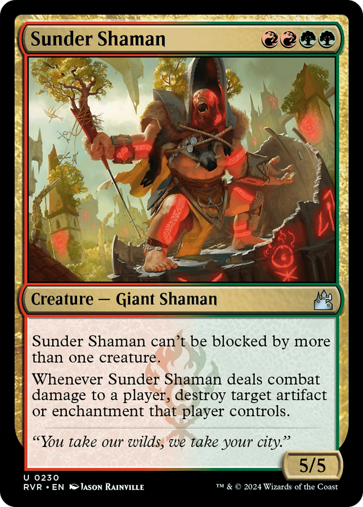 Sunder Shaman [Ravnica Remastered] | Lots Moore NSW