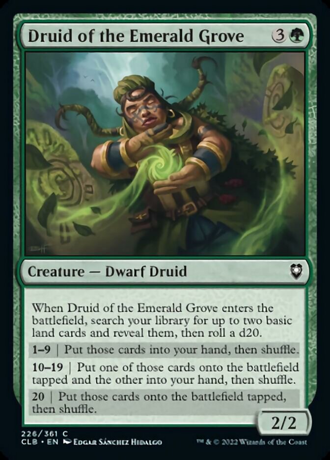 Druid of the Emerald Grove [Commander Legends: Battle for Baldur's Gate] | Lots Moore NSW