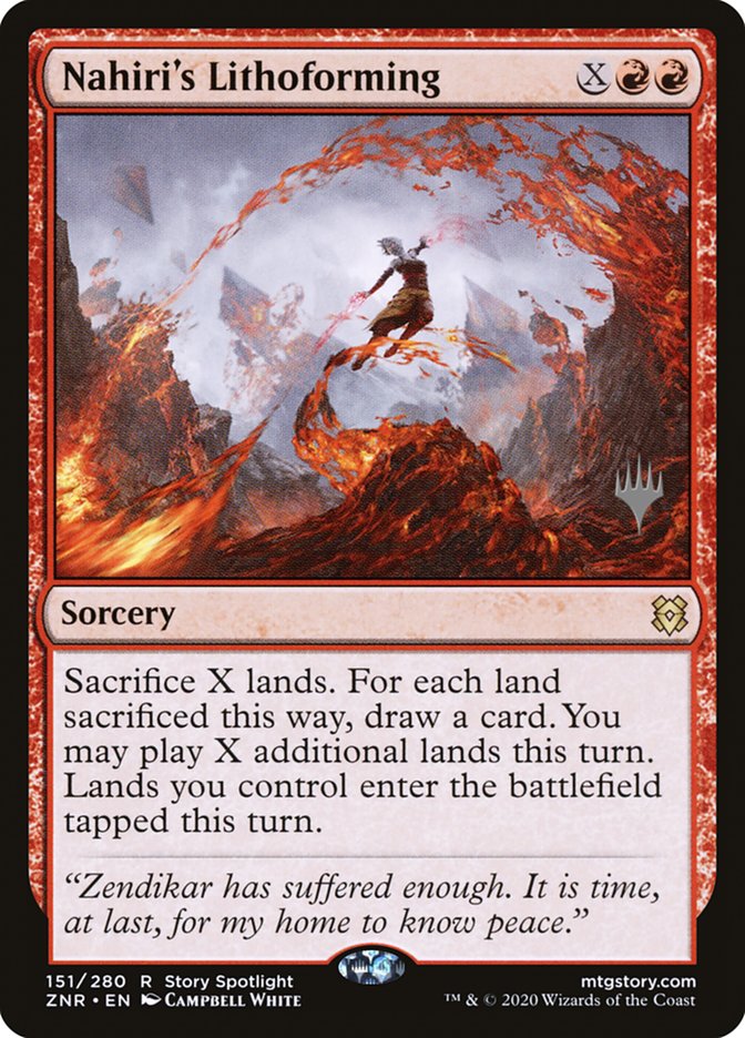 Nahiri's Lithoforming (Promo Pack) [Zendikar Rising Promos] | Lots Moore NSW