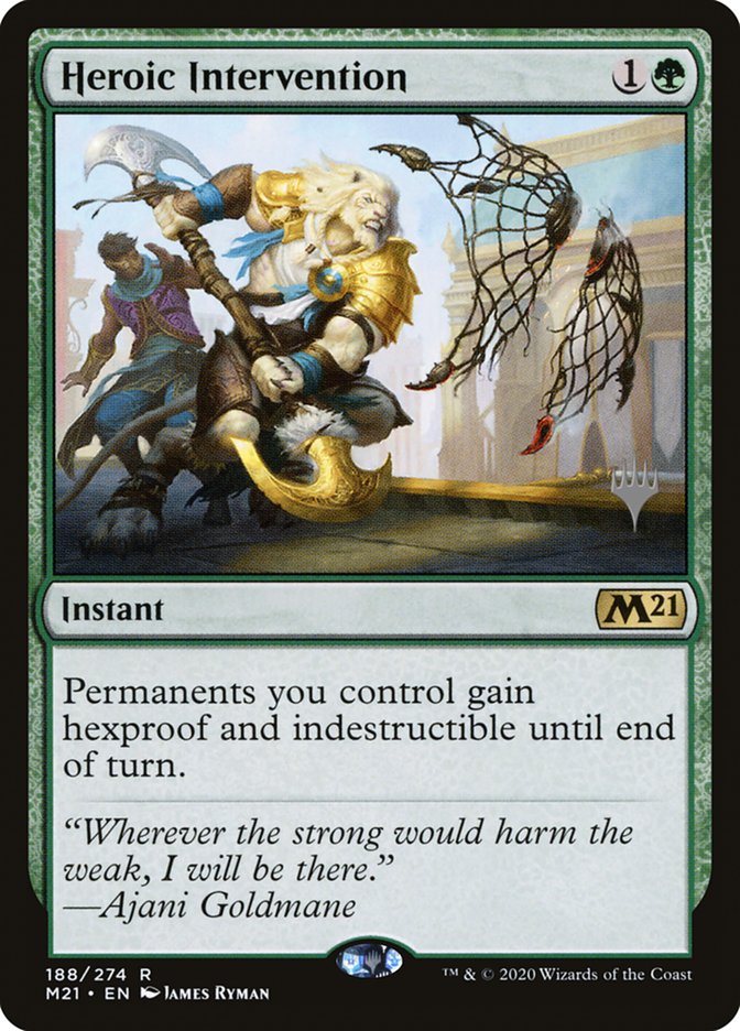 Heroic Intervention (Promo Pack) [Core Set 2021 Promos] | Lots Moore NSW