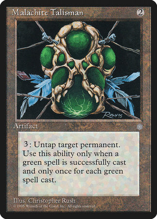 Malachite Talisman [Ice Age] | Lots Moore NSW