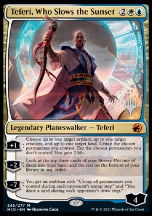 Teferi, Who Slows the Sunset (Promo Pack) [Innistrad: Midnight Hunt Promos] | Lots Moore NSW