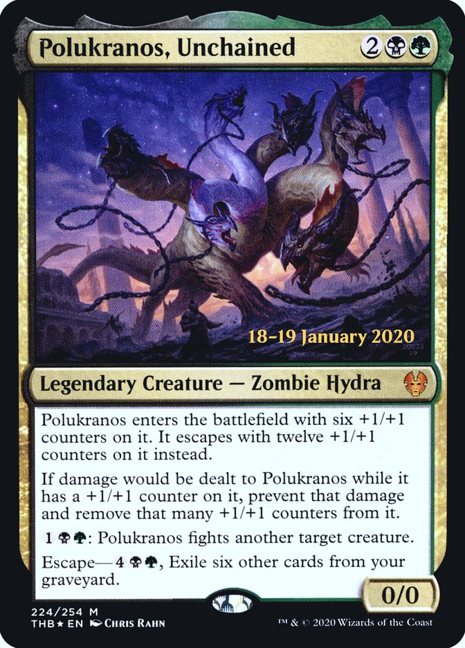 Polukranos, Unchained [Theros Beyond Death Prerelease Promos] | Lots Moore NSW