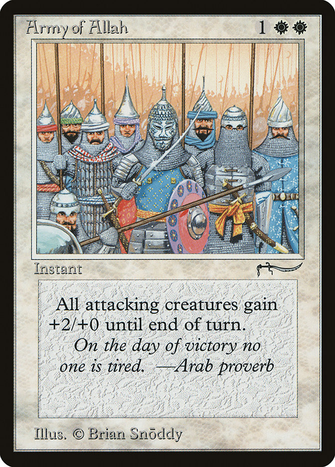 Army of Allah (Light Mana Cost) [Arabian Nights] | Lots Moore NSW