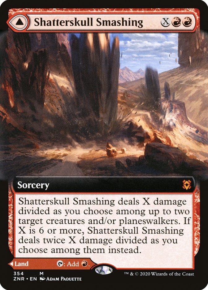 Shatterskull Smashing // Shatterskull, the Hammer Pass (Extended Art) [Zendikar Rising] | Lots Moore NSW