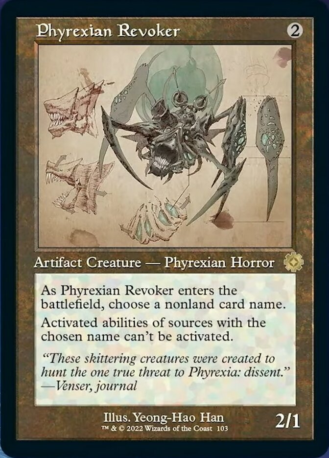 Phyrexian Revoker (Retro Schematic) [The Brothers' War Retro Artifacts] | Lots Moore NSW